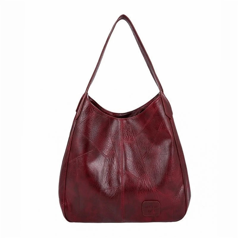 Maxy Women's Handbags Soft PU-Leather Shoulder Bags Ladies All-matching Shopping Dating Bag Large Capacity Crossbody Bag Gift