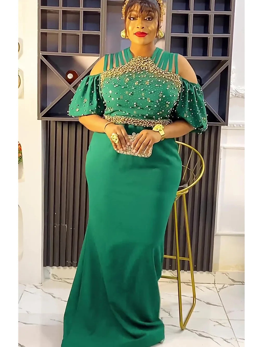 Amay Plus Size African Party Dresses for Women New Fashion Dashiki Ankara Wedding Evening Gown Elegant Turkey Muslim Maxy Dress