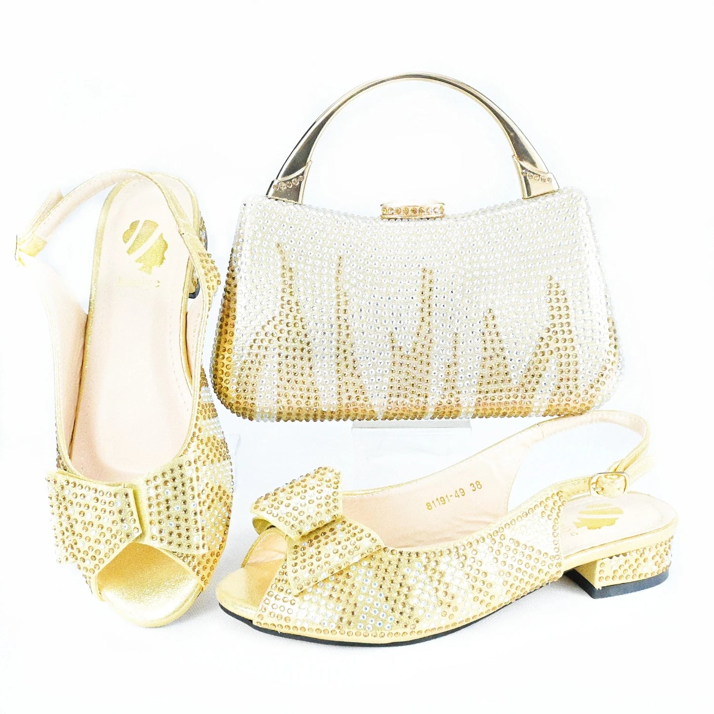 Momsey Shoes And Bag Matching Set with Blue Hot Selling Women Shoes and Bag Set