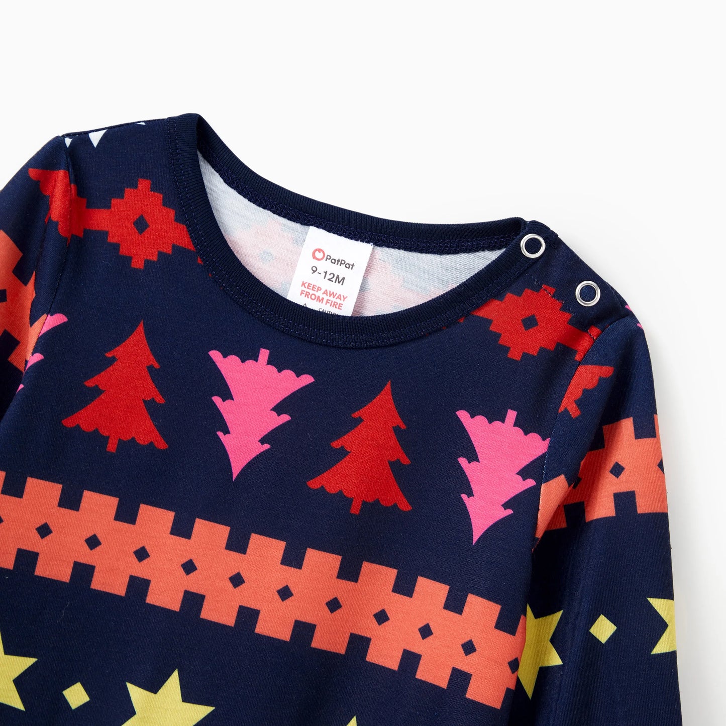 PatPat Max Christmas Pajamas Sets Family Matching Allover Xmas Tree/Star/Fair Isle Pattern