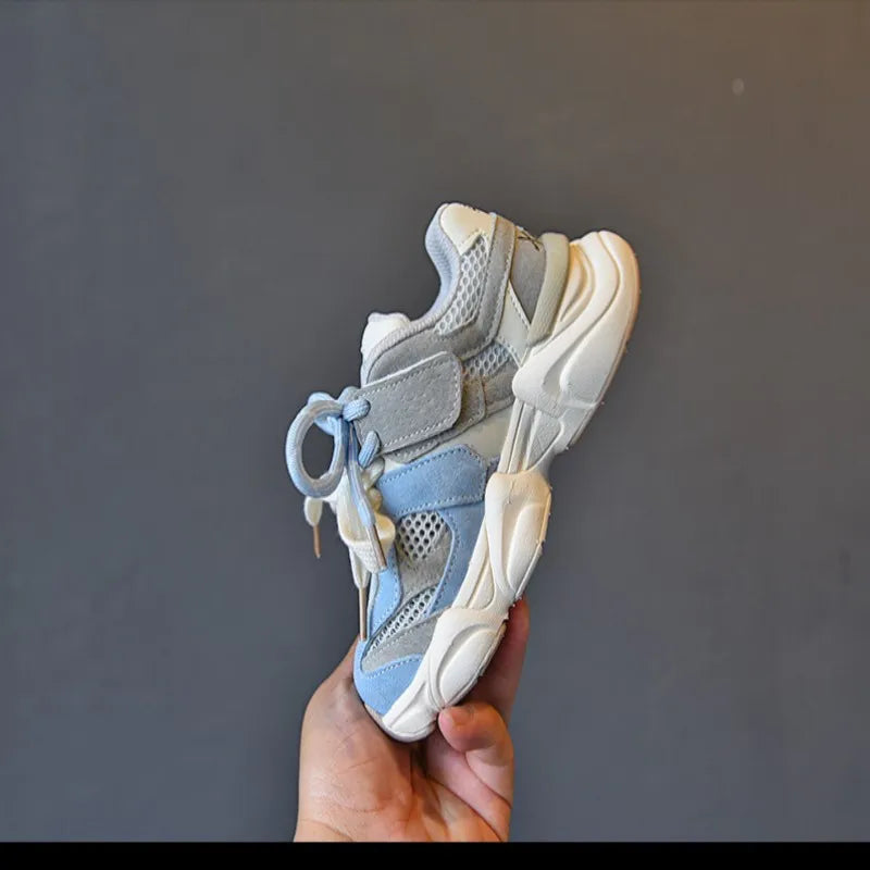 Visco Size 22-37 Children Basketball Shoes Girls Boys Breathable Sport Shoe Kids Soft Bottom Running Sneakers Baby Toddlers