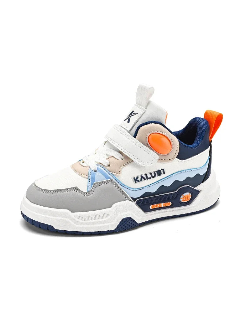 Maxy Children's Sneakers Kids Fashion Design White Non-slip Casual Shoes for Boys Girls Hook Breathable Trainers Toddler Outdoor Shoe