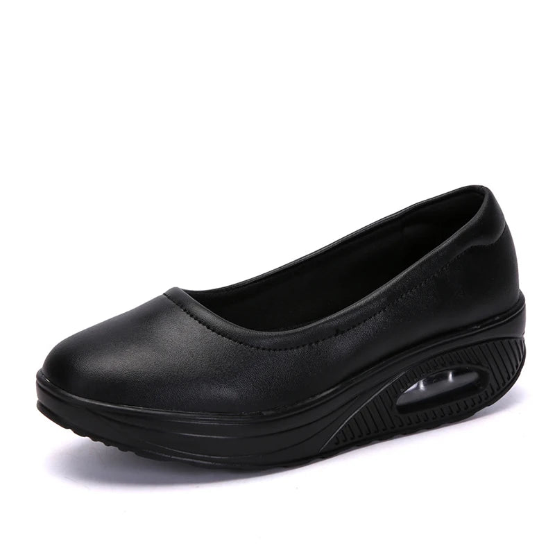 Maxy Women Sneakers Flats Loafers Sweet Shallow Comfort Moccasins Slip-on PU Platform Ballet Ladies Vulcanized Shoes New