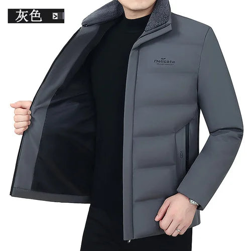 Waterproof Winter Jacket Men Parkas Warm Cotton Padded Men's Coat Top Loose Down Thick s FCY