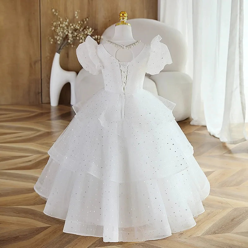 Maxy High end Dresses For Fashion Girls Birthday Party Formal Elegant Costumes Piano Performance Children Luxury Slim Fit Dress