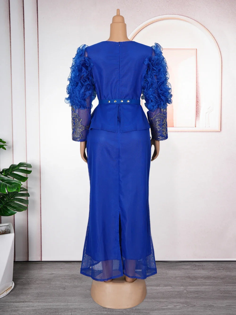 Amay African Dresses for Women New Fashion Plus Size Sequin Evening Party Long Dress Dashiki Ankara Outfits Robe African Clothes