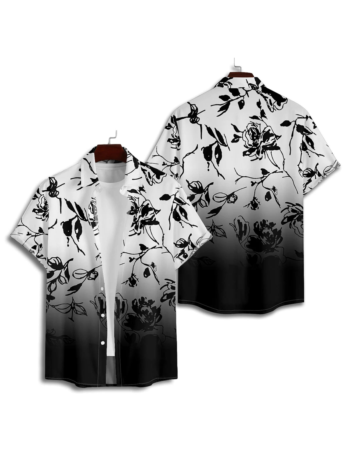 Maxy Dress for Couple Set Paisley Print Women's Lace-Up Cami Dress and Men's Roll Up Button Up Shirt Hawaii Outfit