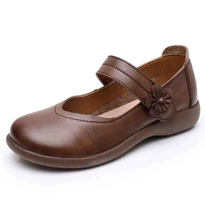 Maxy Retro Woman Shoes Soft Casual Female Sneakers Slip-on Shallow Mouth Round Toe Flats Grandma Summer New Slip On Dress Rubber Hook