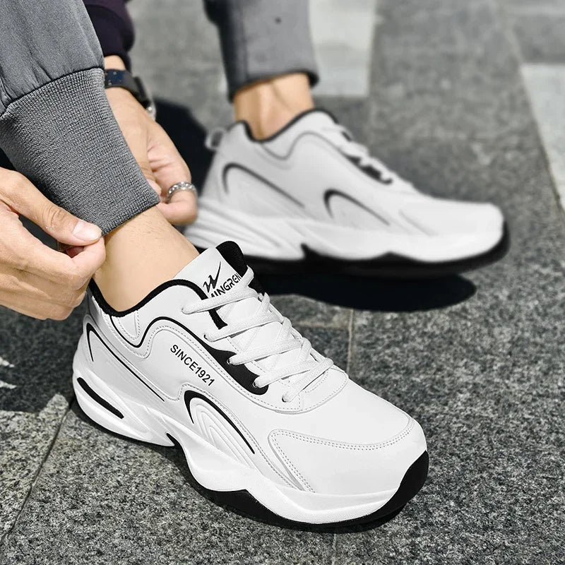 Visco VIPOL Sports Running Shoes Outdoor Walking Casual Sneakers Fashion Designer Leather Sneaker Waterproof Men's Tennis Masculina