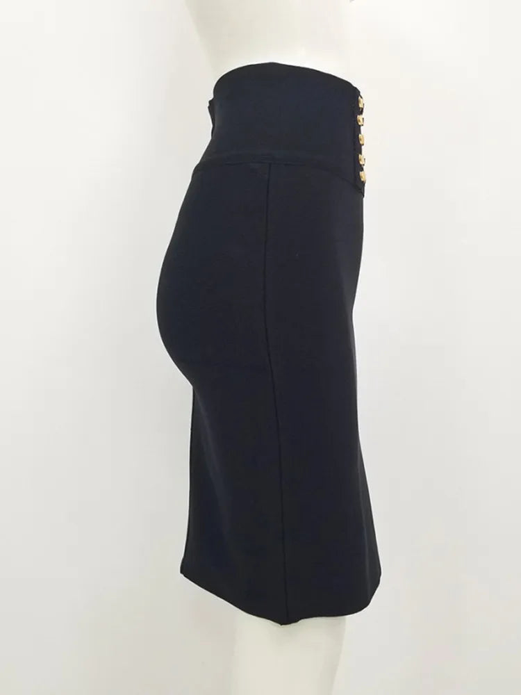 Maxy New Arrival Women Black Red White Bodycon Bandage Skirt Ladies Designer High Waist Sequined Night Club Party Club Pencil Skirt