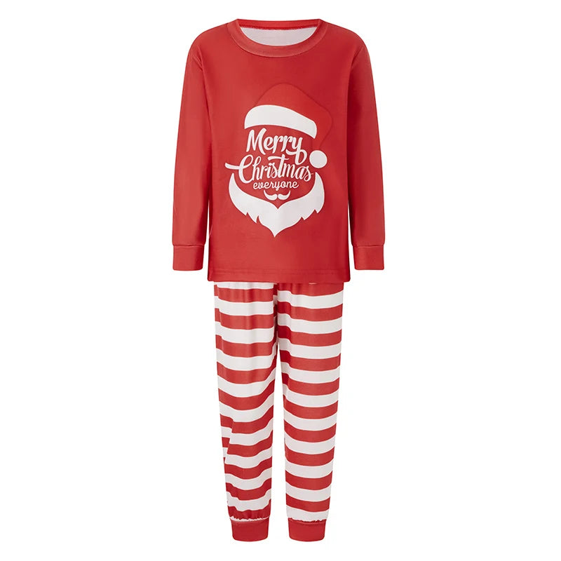 Festive Family Matching Pajamas Set with Reindeer Print Tops and Cozy Plaid Pants for Christmas Sleepwear