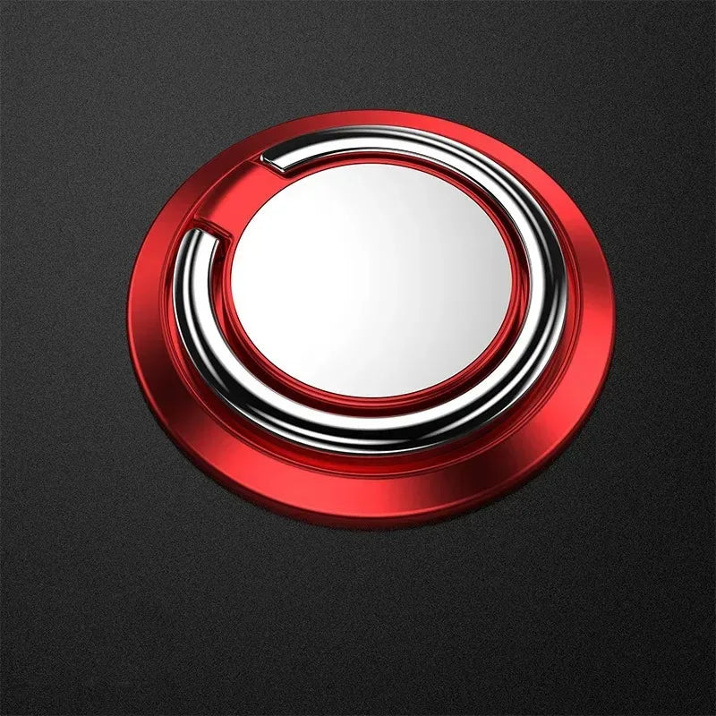 Maxy Mini Finger Ring Holder Stand Grip 360 Rotating For Mobile Phone Car Magnetic Mount Phone Back Sticker Pad Unniversal Bracket