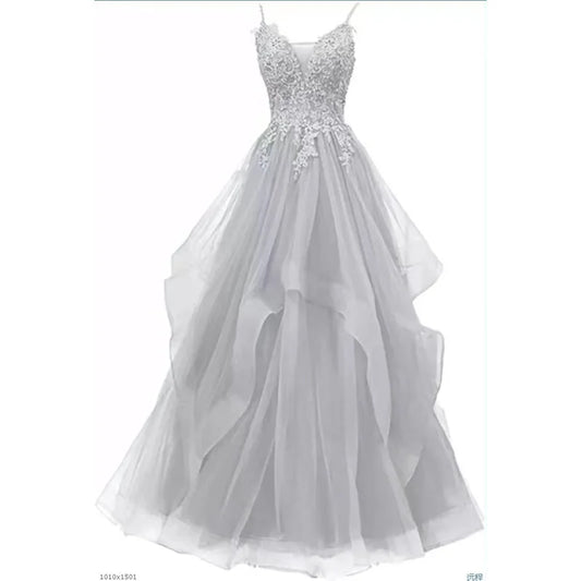 Maxy Elegant Club Banquet Purple Strap Dress Vocal Art Exam Senxi Colorful Silk Fairy Air Silk Dress Hosting Evening Dress