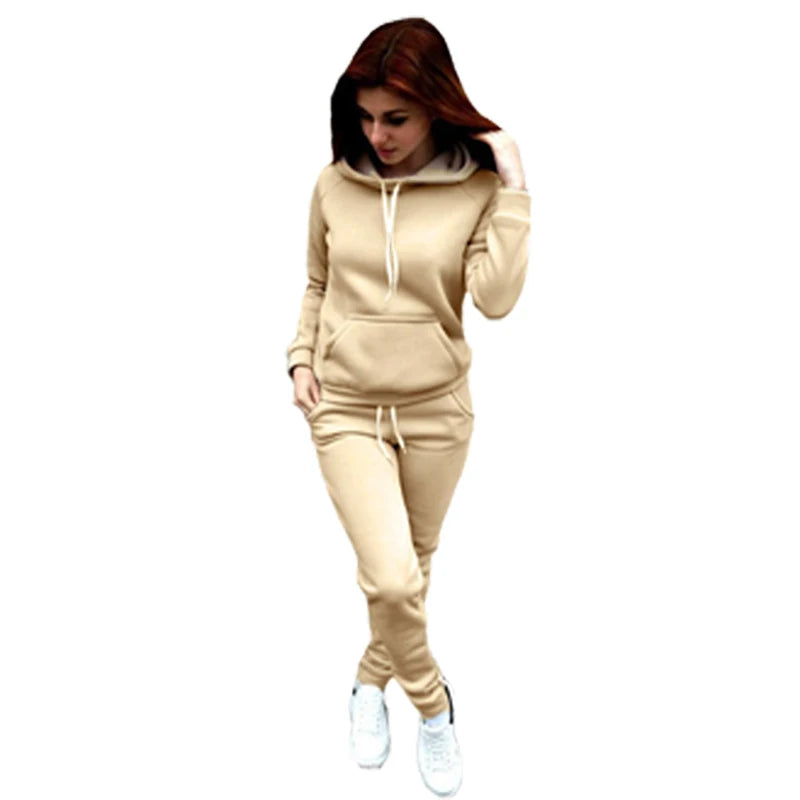 Maxy Women Tracksuits Sports Wear Jogging Suits Ladies Hoodie and Pants Set Clothes Sweat Suits