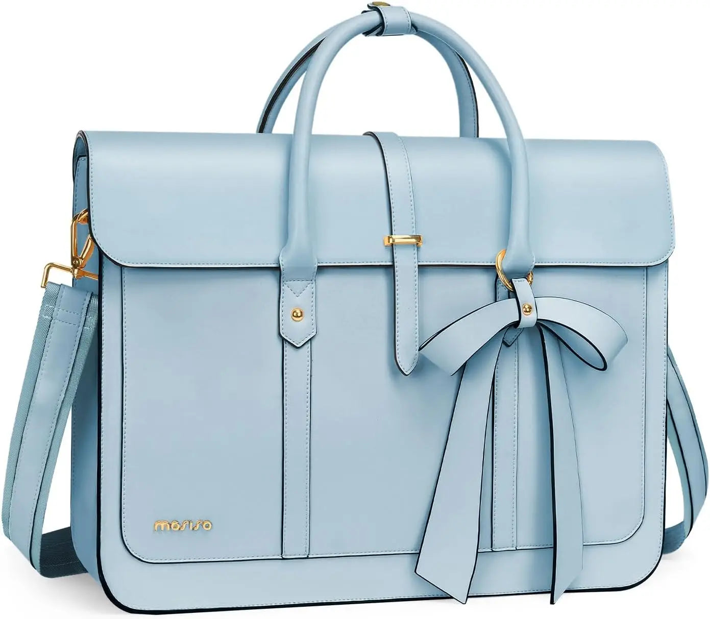 Maxy 13.3 14 15 16 17.3-inch Laptop Bag for MacBook Air Pro M3 M2 Notebook Women PU Leather Tote Laptop Shoulder Bag Backpack Handbag