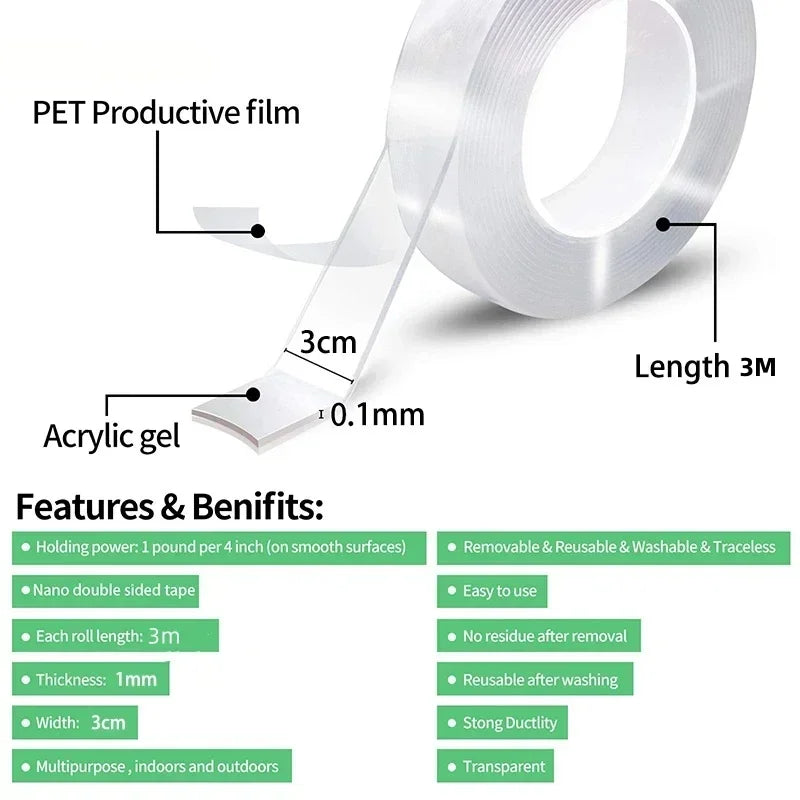 Maxy Ultra-strong Double Sided Adhesive Monster Tape Home Appliance Waterproof Wall Stickers Home Improvement Resistant Tapes