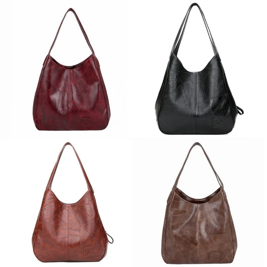 Maxy Women's Handbags Soft PU-Leather Shoulder Bags Ladies All-matching Shopping Dating Bag Large Capacity Crossbody Bag Gift