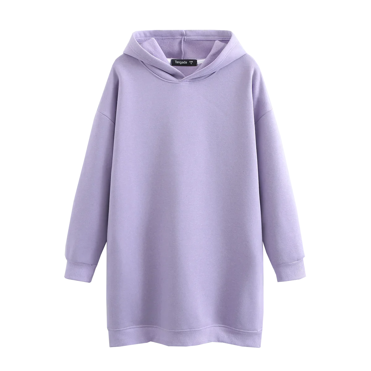 Maxy Tangara Winter Family Set Kids Costume Oversized Top Pocekt Women 100% Cotton Fleece Hoodies Sweatshirt Dress 6L50