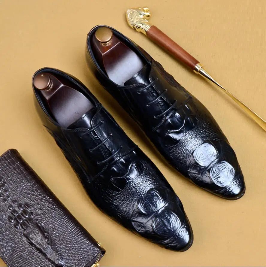 Amay Sipriks Mens Leather Casual Shoes Burgundy Black Wedding Formal Tuxedo Shoe Italian Custom Gentleman Gents Suits Dress Flats 46