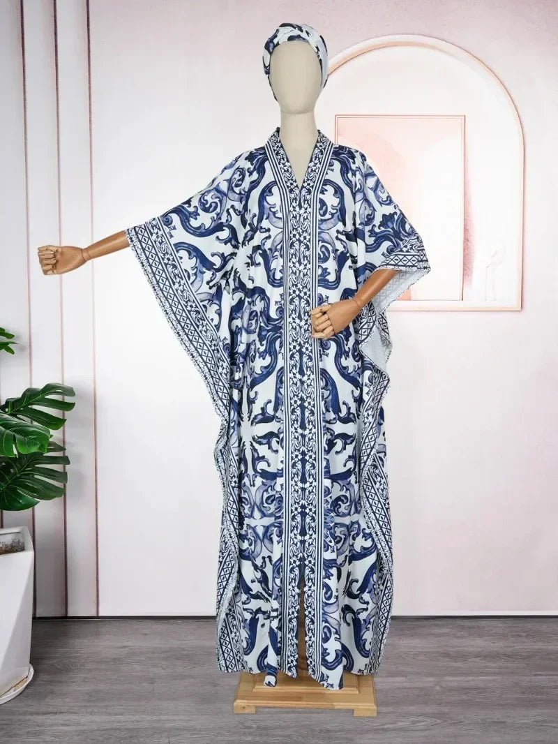 Maxy New Clothing for Women African Dress Elegant Boubou Ankara Dashiki Dress Traditional Outfits Muslim Kaftan Abayas Plus Size