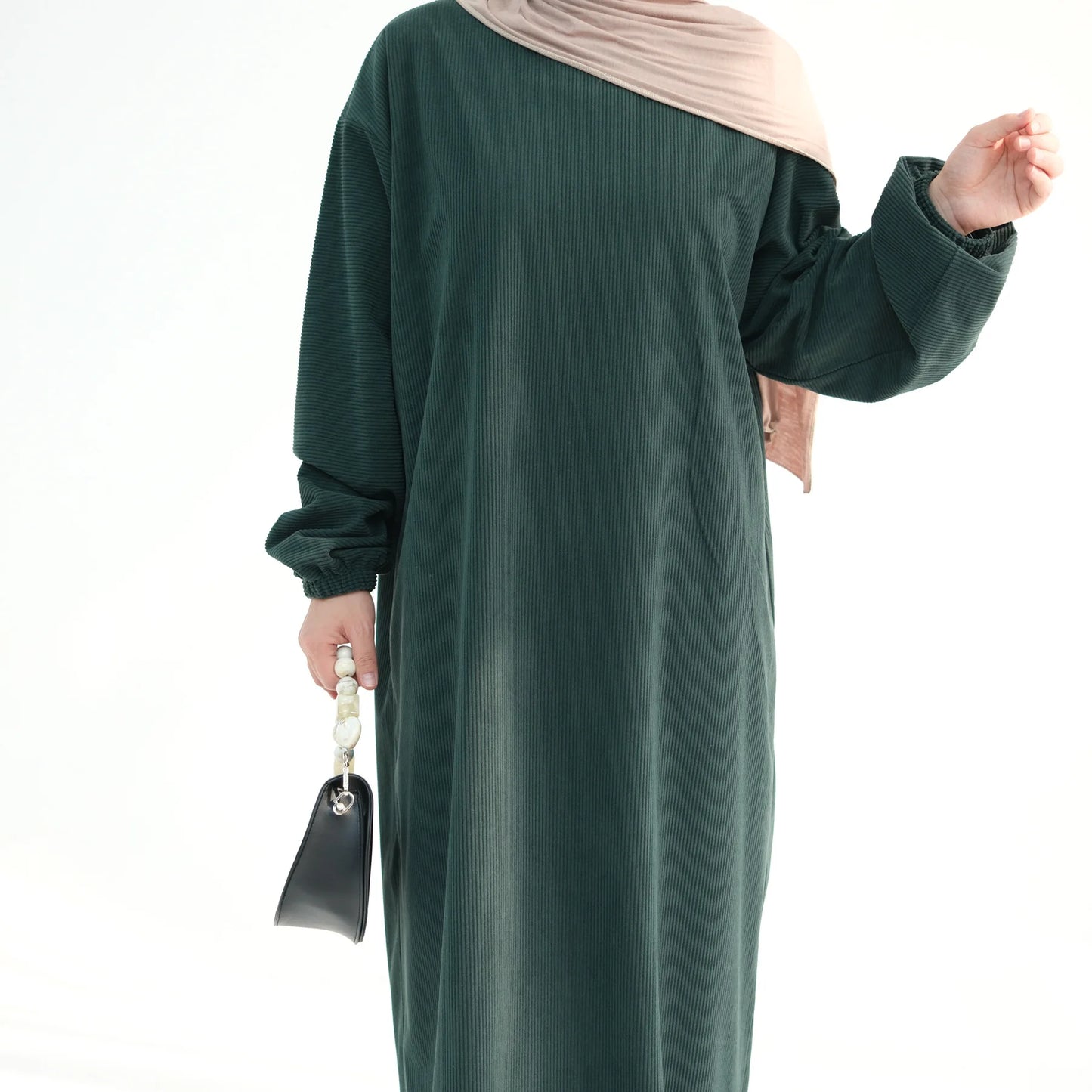 Maxy Closed Abaya Sweatshirt Muslim Dress Plain Casual Abayas for Women Dubai Traditional Turkey Islamic Clothing Kaftan Hijab Robe
