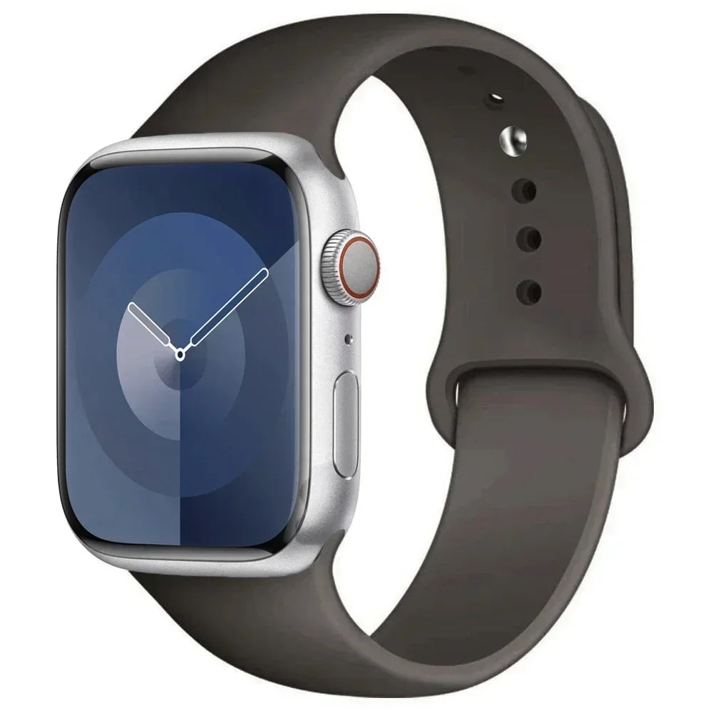 Maxy Silicone Band For Apple Watch strap 44mm 45mm 40mm 41mm 42-46mm sport bracelet iwatch series 8 7 6 5 4 9 10 11 SE-Ultra 2/3 49mm
