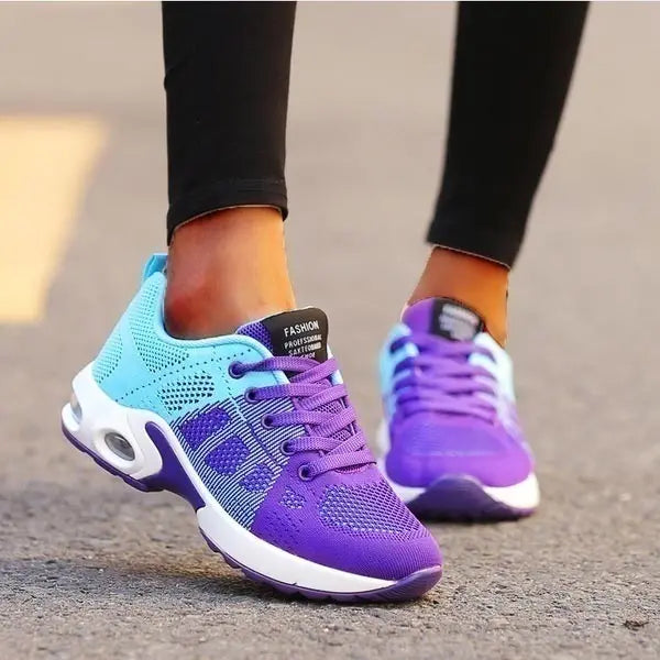 Maxy Big Size Summer Air Cushion Women's Sport Shoes Ladies Sneakers Female Running Shoes Sports Woman Blue Pink Basket Gym GMB-1055