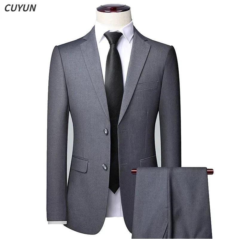 Amay High Quality Men Suits for Wedding 2 Pieces 3 Sets Blazers Elegant Formal Jackets Vest Pants Coats Full  Classic Costume