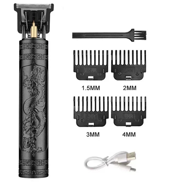 Maxy Vintage T9 Hair Clipper Beard Shaving Body Hair Trimmer Clippers Electric Men Haircut Machine 0mm Barber Shaver