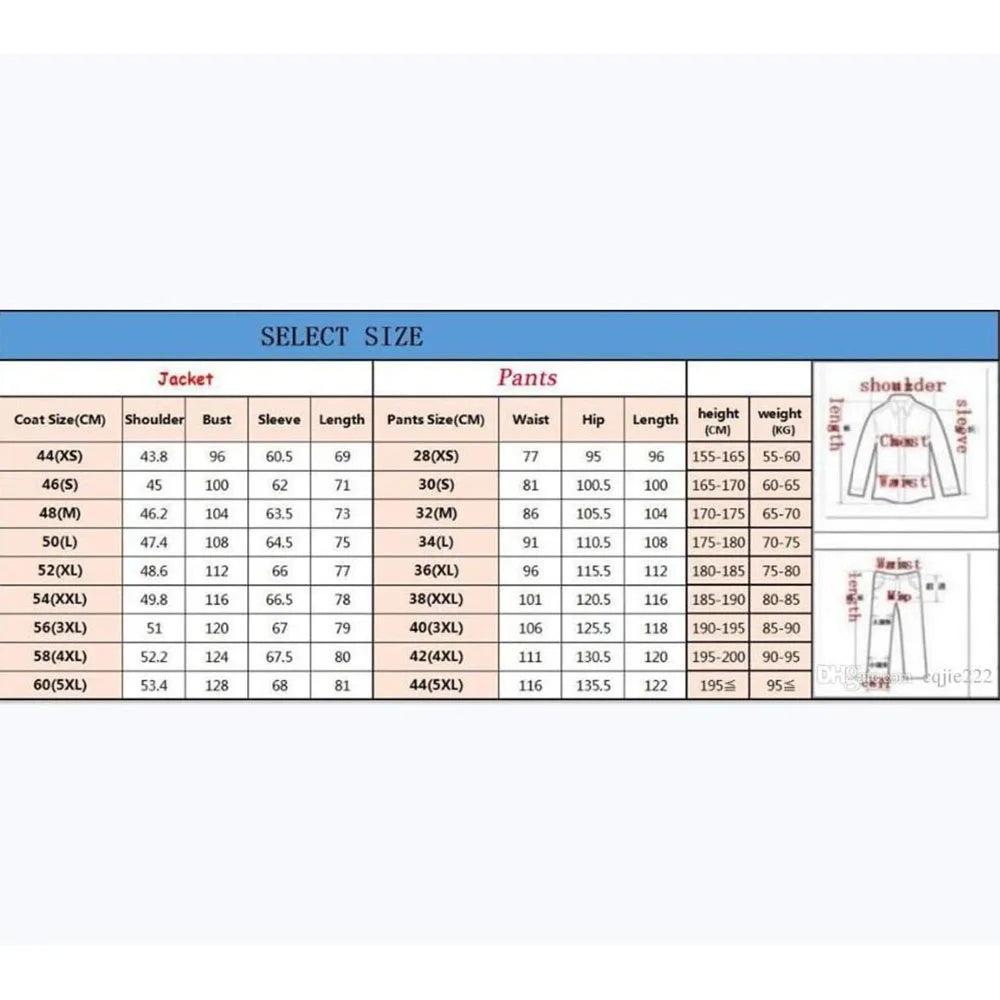 Amay Luxury Alegent Custom Black Suit for Men High Quality Wedding Formal Groom Party Fashion Tuxedos 2 Piece Set Blazers Pants