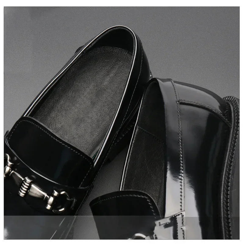 Amay Men's Dress Shoes Italian Fashion Oxford Shoes for Men Big Size Formal Leather Shoes for Man Loafers Masculino Zapatos De Hombre