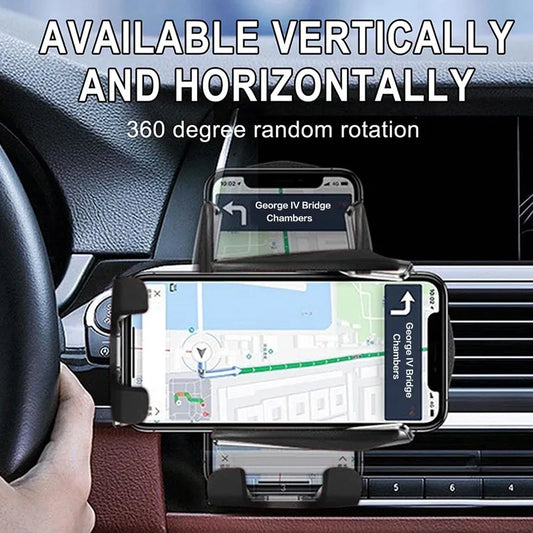 Maxy Wireless Charger Car Mount for Air Vent Mount Car Phone Holder Rotating Intelligent Infrared Fast Wireless Charging Charger