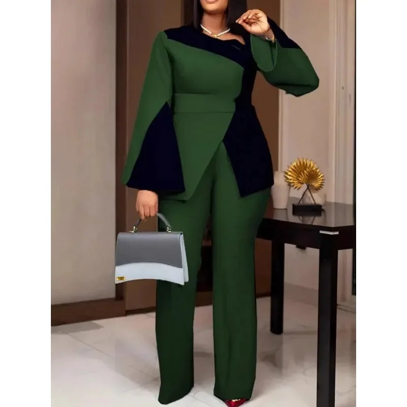 Maxy 2 Piece Women Sets New Arrival Spring Autumn Matching Sets Two Pieces Sets Top Pants Suits Outfits Clothing