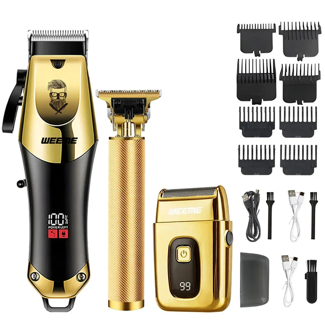 Maxy New Retro T9 Hair Clipper For Men, Electric Shaver, Rechargeable Hair Clipper, Portable Cordless Beard Trimmer