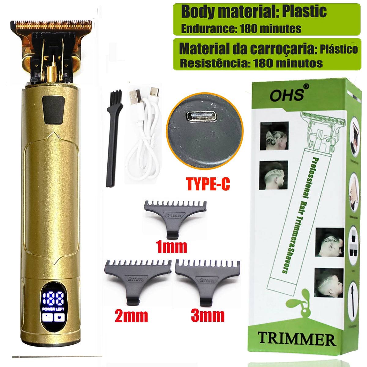 Maxy Vintage T9 Hair Clipper Beard Shaving Body Hair Trimmer Clippers Electric Men Haircut Machine 0mm Barber Shaver