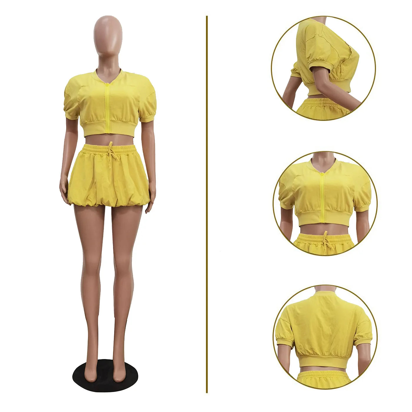 Maxy Two Piece Sets Women Shorts Skirt Set Matching Sets Tops Dress Sets Lantern Skirts High Waist Y2k Streetwear Elegant Party Night