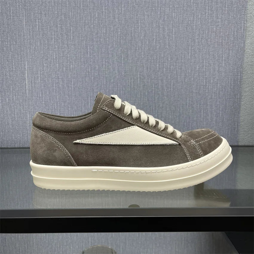 Visco Men Shoes Low Top Women Casual Lace Up Suede Leather Luxury Trainers Vintage Trendy Designer High Quality Sneakers