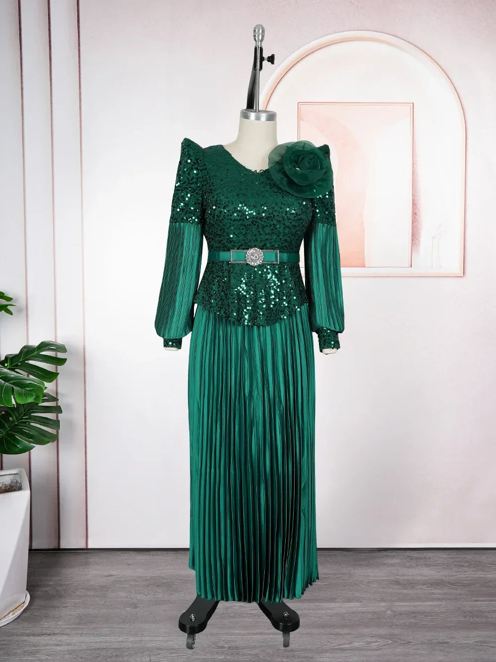 Amay Plus Size Evening Dresses for Women Luxury Solid Gown Elegant Turkey Wedding Party Long Dress Ankara Ladies Clothing