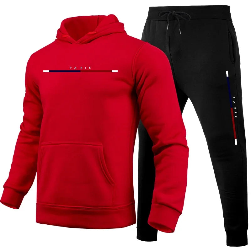 Maxy Sports Outdoors Hot Sales Men Two Piece Set Daily Men's Tracksuit Comfortable Hooded Sportswear Man Fashion Suits Jogging Simple