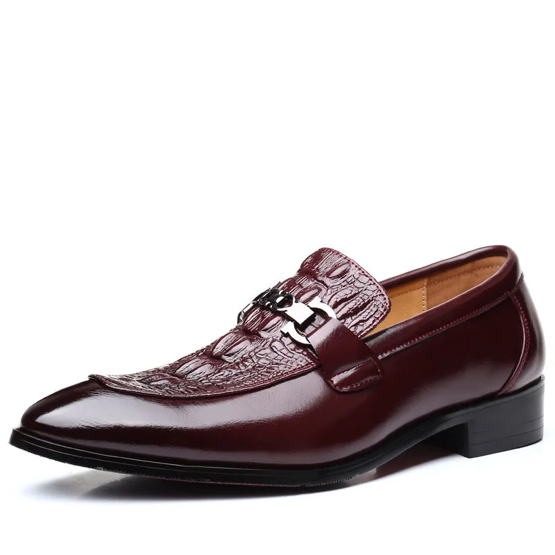 Amay Crocodile Shoes Black Business Shoes Men Oxford Leather Suit Shoes Men Italian Formal Dress Sapato Social Masculino Mariage Shoes