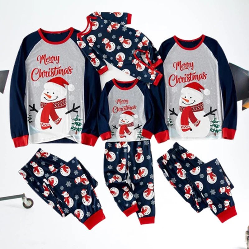 Maxy Christmas Pajamas Family Adult Father Mother Kids Baby Top Pants Matching Outfit Set Xmas Look Pyjamas Clothes