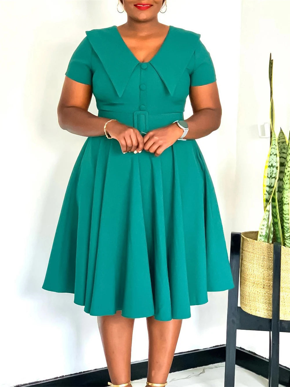 Maxy Elegant Fashion Office Lady Dress Short Sleeve Maxy Robes Party Prom Evening Gown Summer Autumn Turkey African Clothing