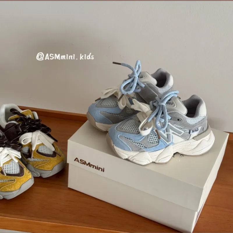 Visco Size 22-37 Children Basketball Shoes Girls Boys Breathable Sport Shoe Kids Soft Bottom Running Sneakers Baby Toddlers