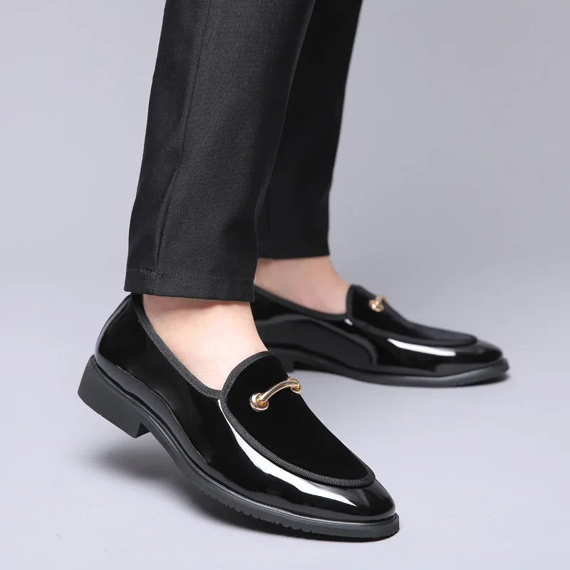 Amay Party Shoes For Men Coiffeur Dress Shoes Men Formal Designer Wedding Shoes Men Elegant Italian Brand Sepatu Slip On Pria Ayakkab