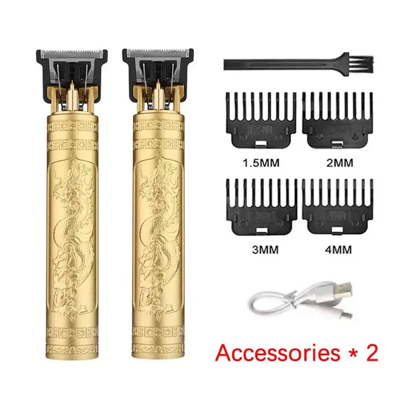 Maxy Vintage T9 Hair Clipper Beard Shaving Body Hair Trimmer Clippers Electric Men Haircut Machine 0mm Barber Shaver