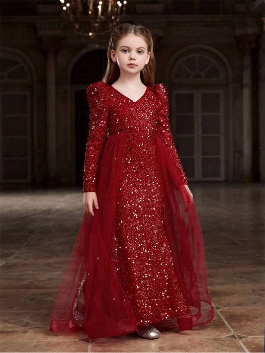 Maxy Princess Flower Girl Dresses for Wedding Flower Girl Dress Ball Gown Tulle Off Shoulder Birthday Wedding Party Dresses