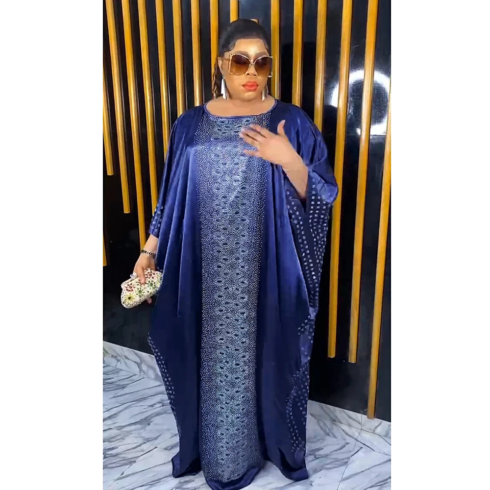 Amay Dresses for Women Traditional Clothing Dashiki Ankara Outfits Gown Abayas Robe Muslim Kaftan Maxy Long Dress