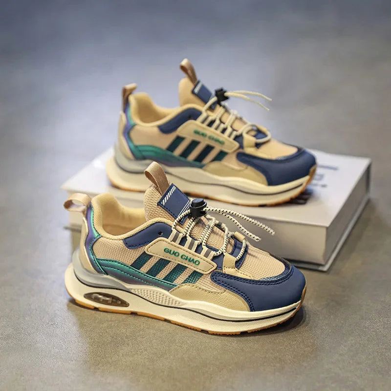 Maxy Children Sneakers Boys Casual Sneakers Kids Autumn New Mesh Breathable Casual Running Shoes Toddlers Design Platform Tennis Shoe