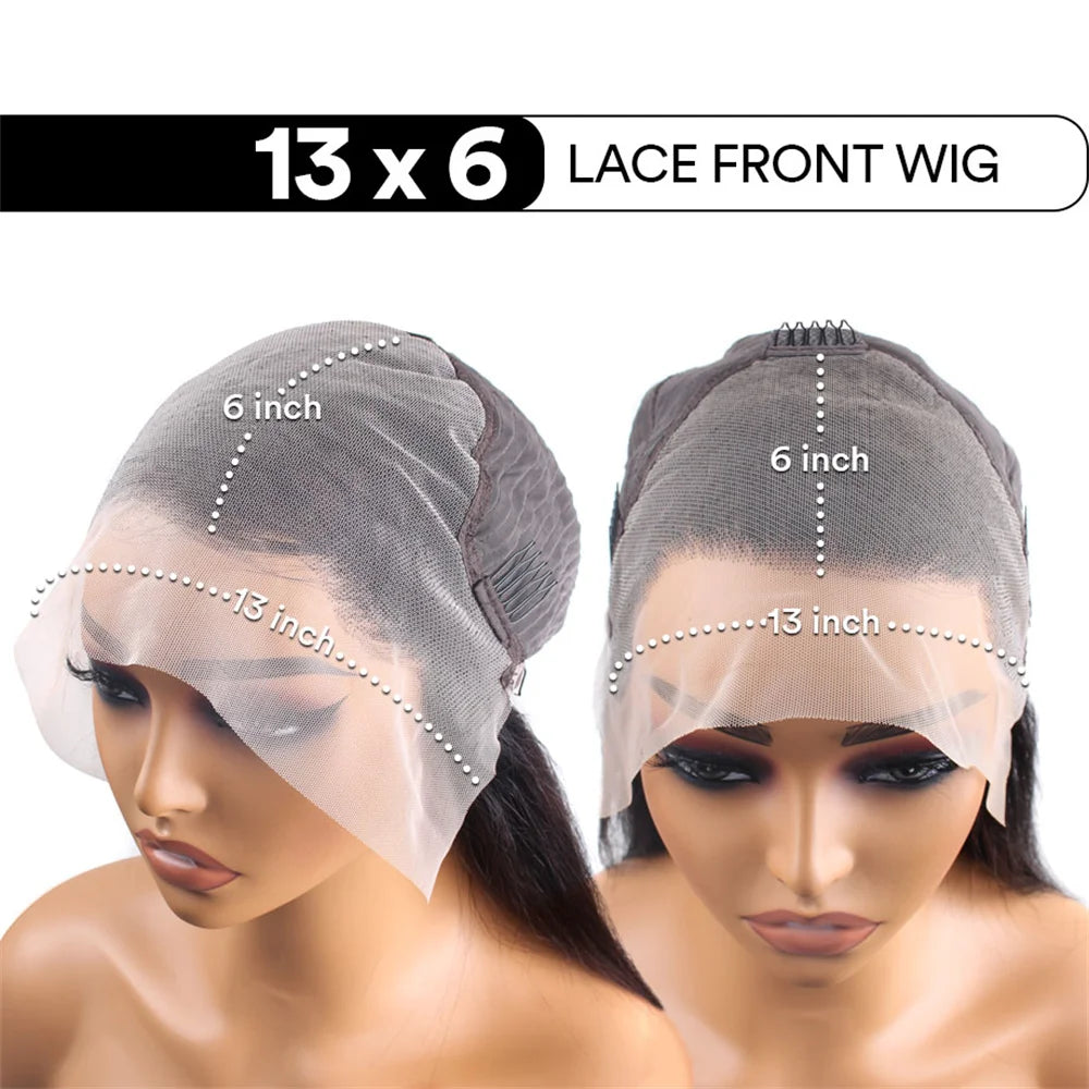 220 Density Transparent HD Loose Deep Wave Human Hair Wig 30 36 Inch Curly 13x6 Lace Front Wig Water Wave Lace Frontal Wigs