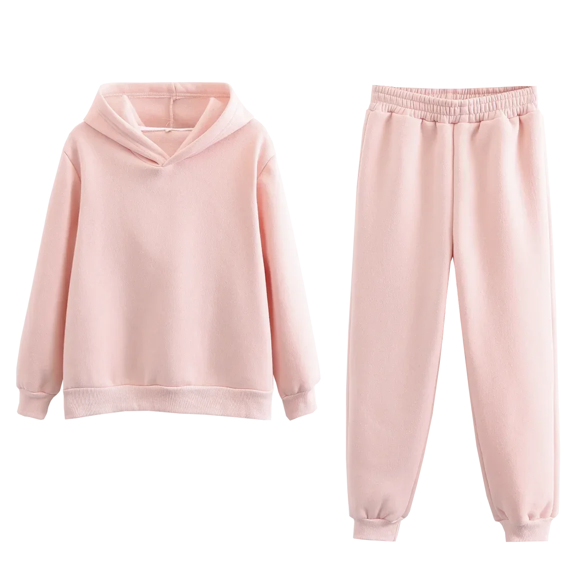 Maxy Tangara Winter Family Set Kids Costume Oversized Top Pocekt Women 100% Cotton Fleece Hoodies Sweatshirt Dress 6L50
